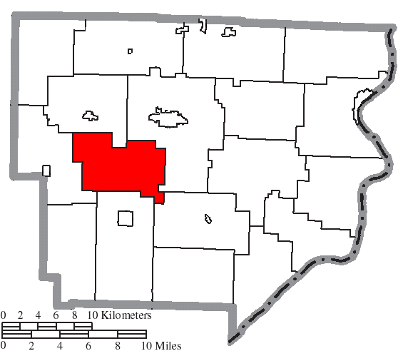 Locator map of Wayne