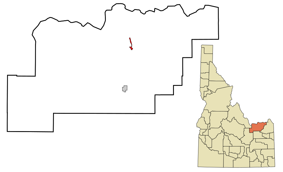 Locator map of Spencer
