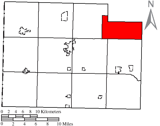 Locator map of Auglaize