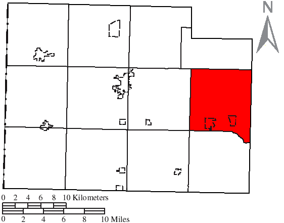 Locator map of Brown