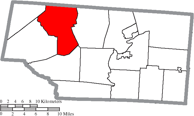 Locator map of Benton