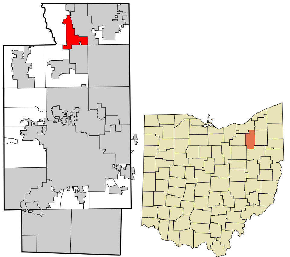 Locator map of Northfield Center