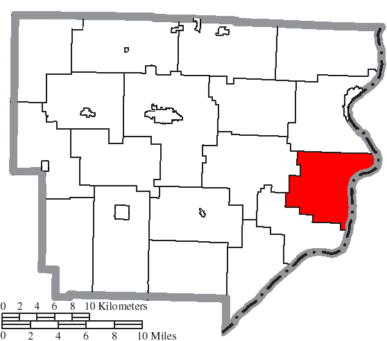 Locator map of Ohio