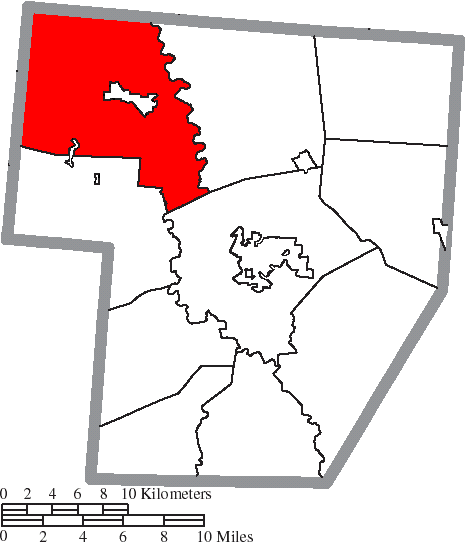 Locator map of Jefferson