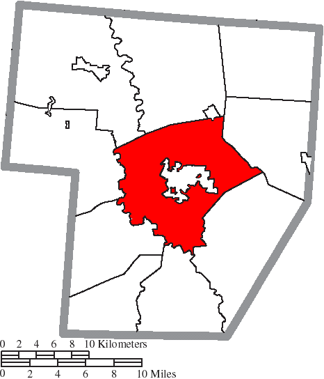Locator map of Union
