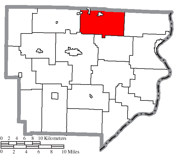 Locator map of Sunsbury
