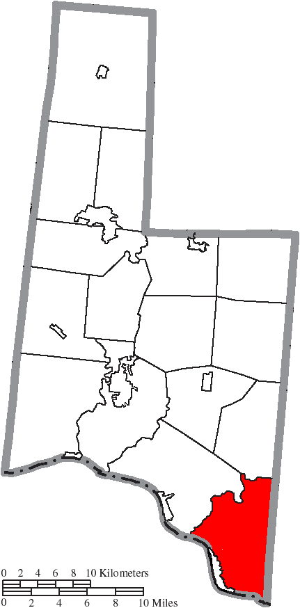 Locator map of Huntington