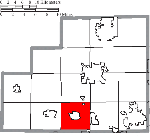 Locator map of Westfield
