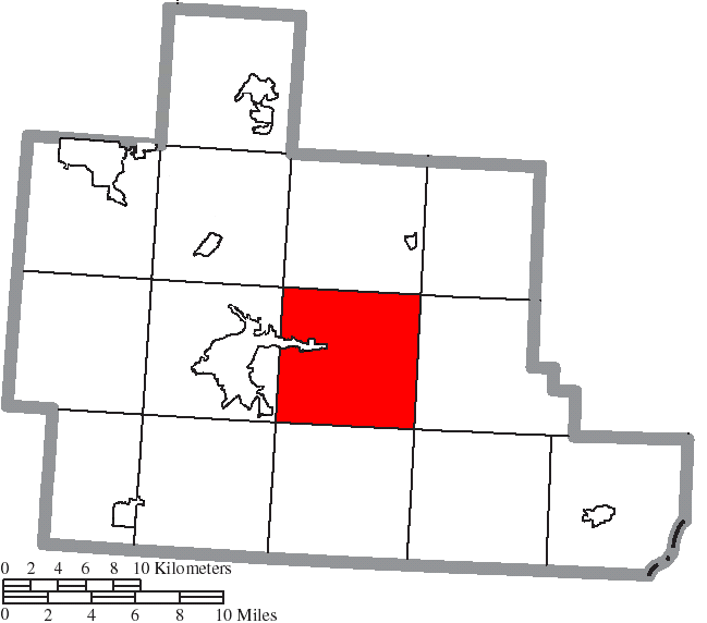 Locator map of Canaan