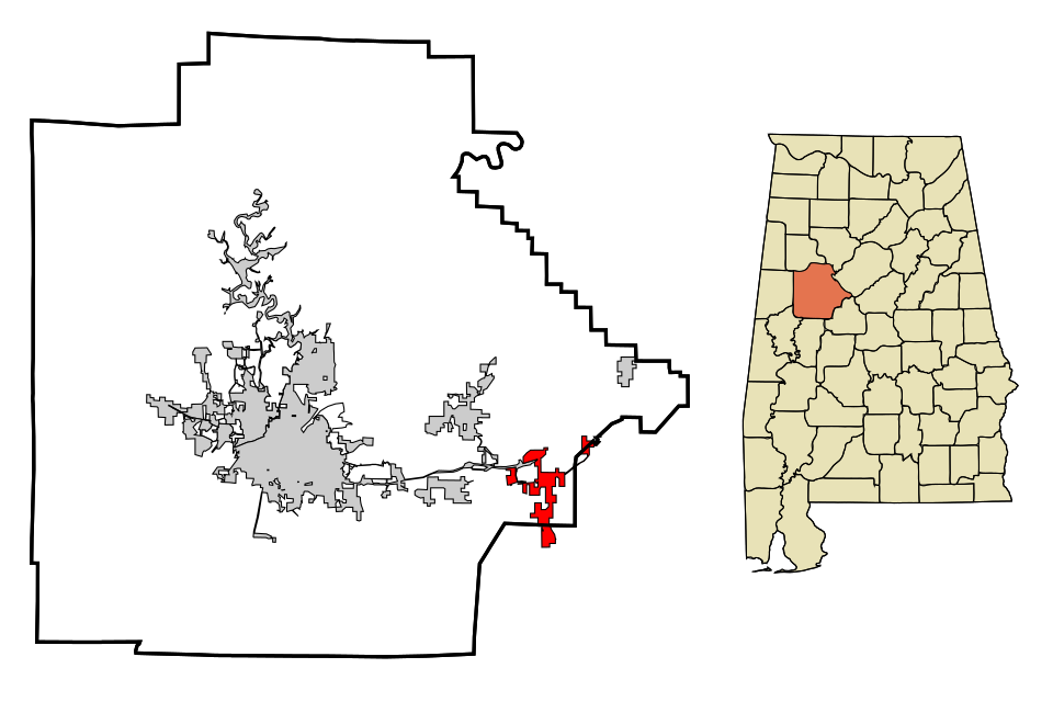 Locator map of Vance