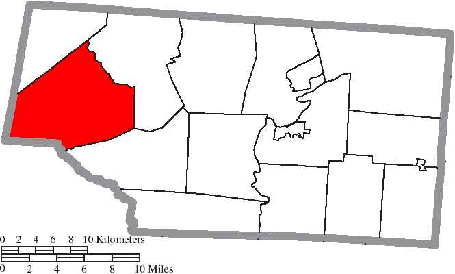 Locator map of Mifflin