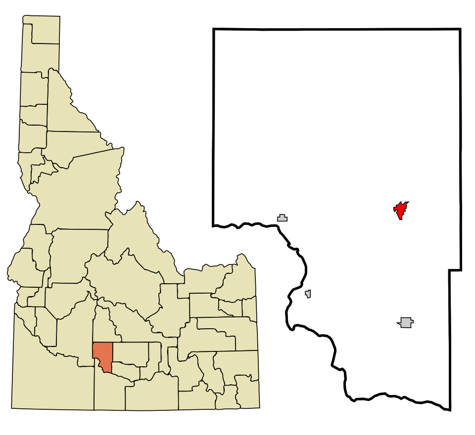 Locator map of Gooding