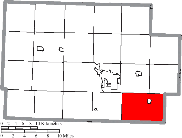 Locator map of Linton