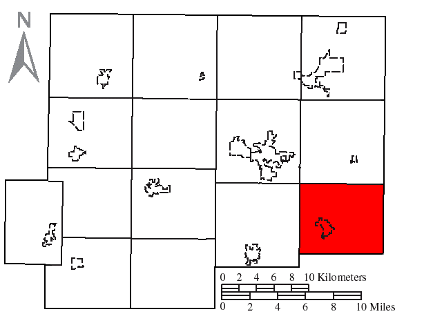 Locator map of Riley