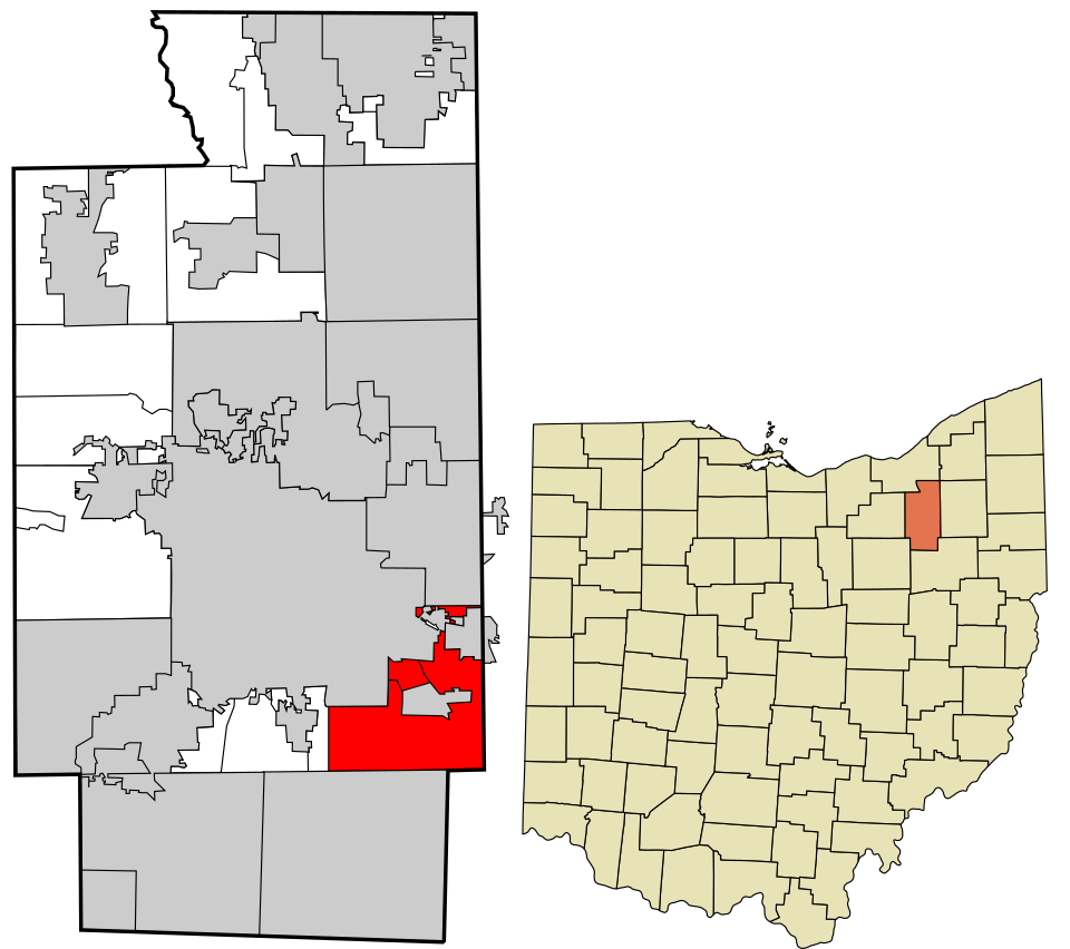 Locator map of Springfield