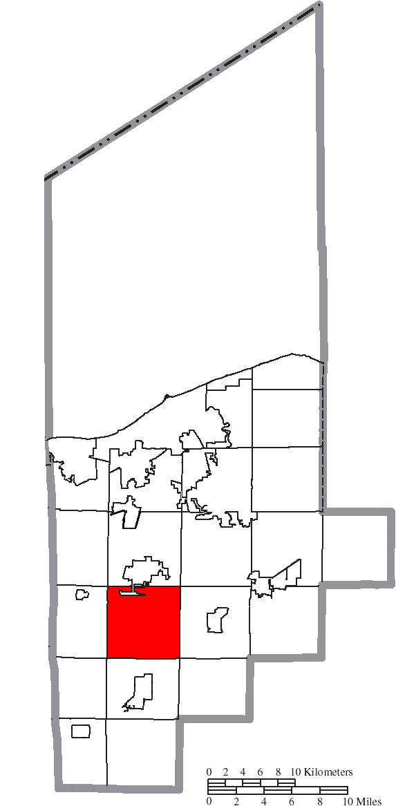 Locator map of Pittsfield