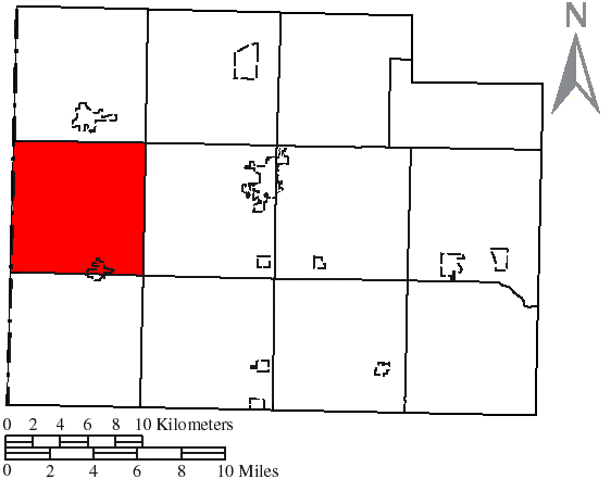 Locator map of Harrison