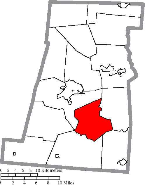 Locator map of Oak Run