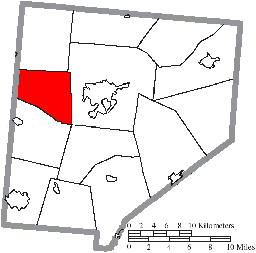 Locator map of Adams