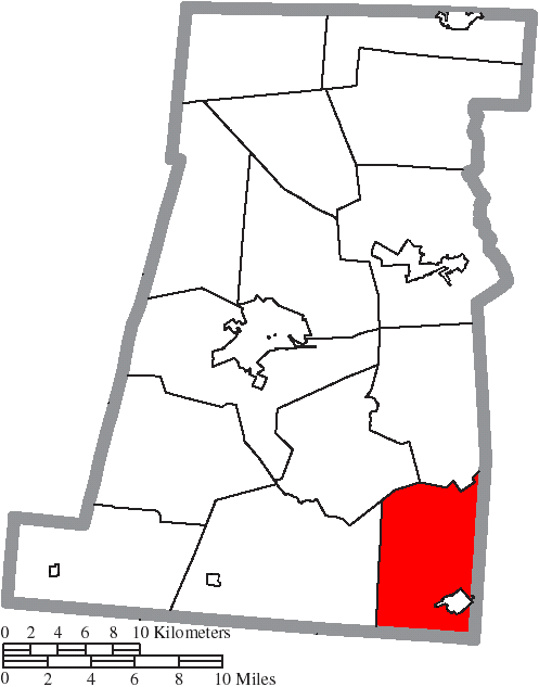 Locator map of Pleasant