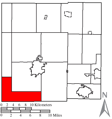 Locator map of Dallas