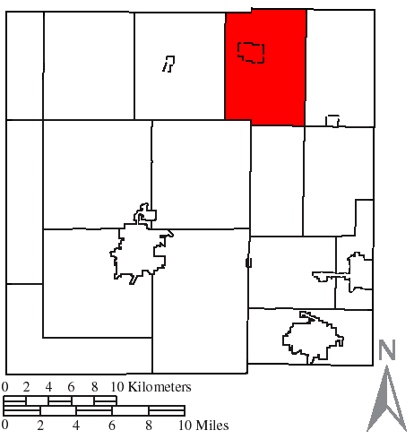 Locator map of Cranberry
