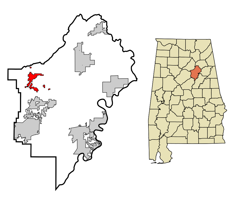 Locator map of Springville
