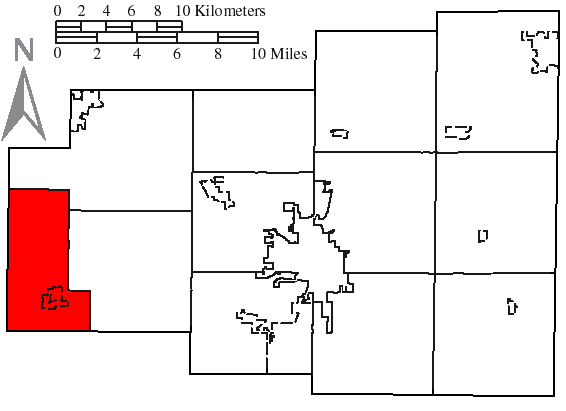 Map of Spencer