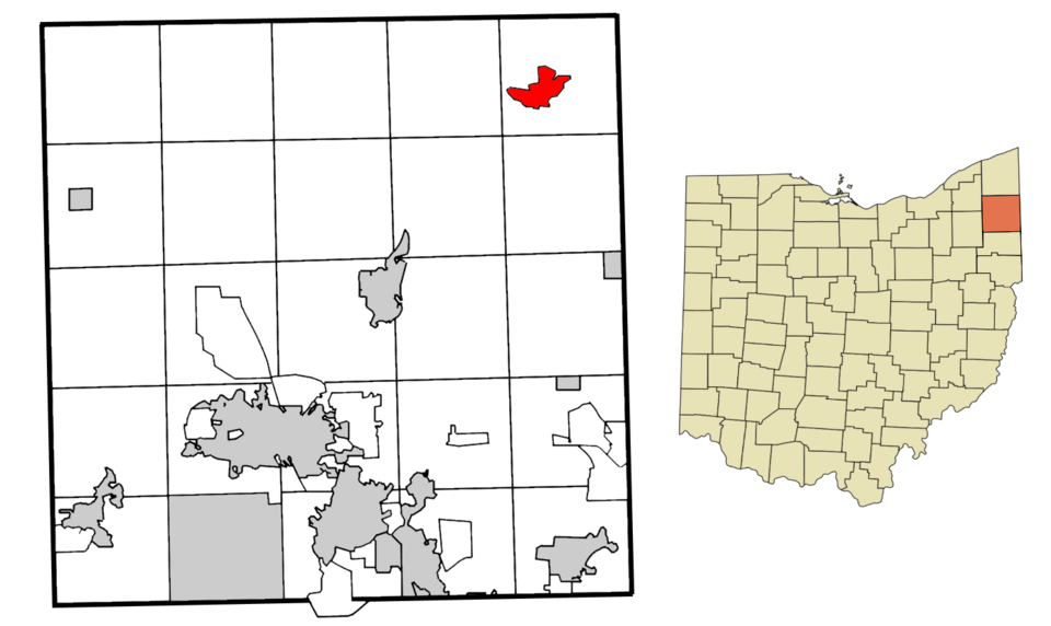 Locator map of Kinsman