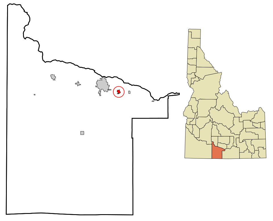Locator map of Kimberly