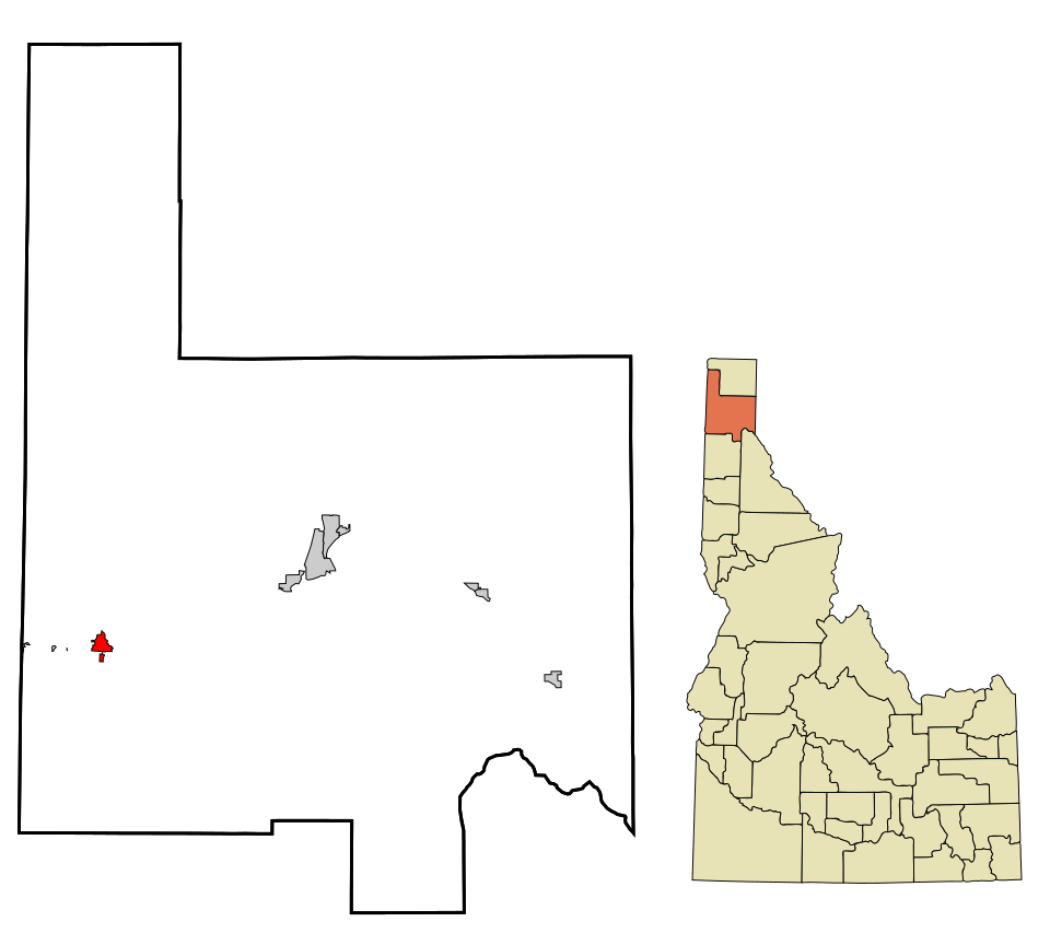 Locator map of Priest River