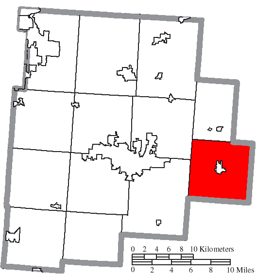 Map of Rush Creek