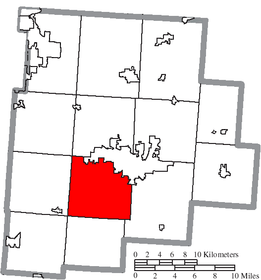 Locator map of Hocking