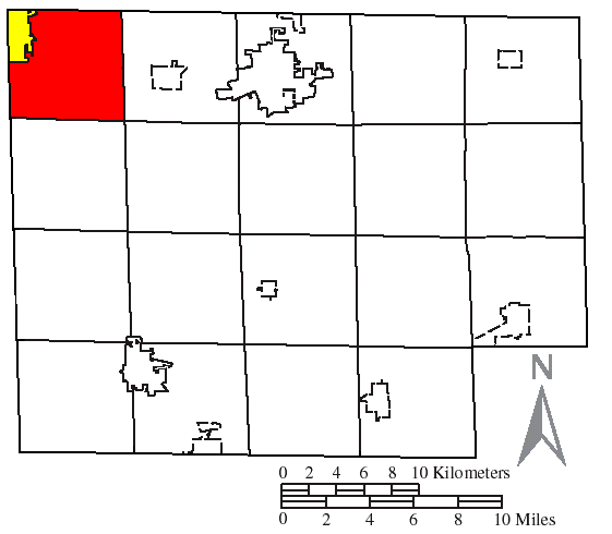 Locator map of Lyme