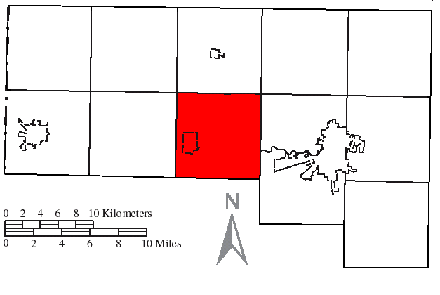 Locator map of Delaware