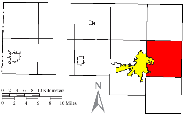 Locator map of Richland