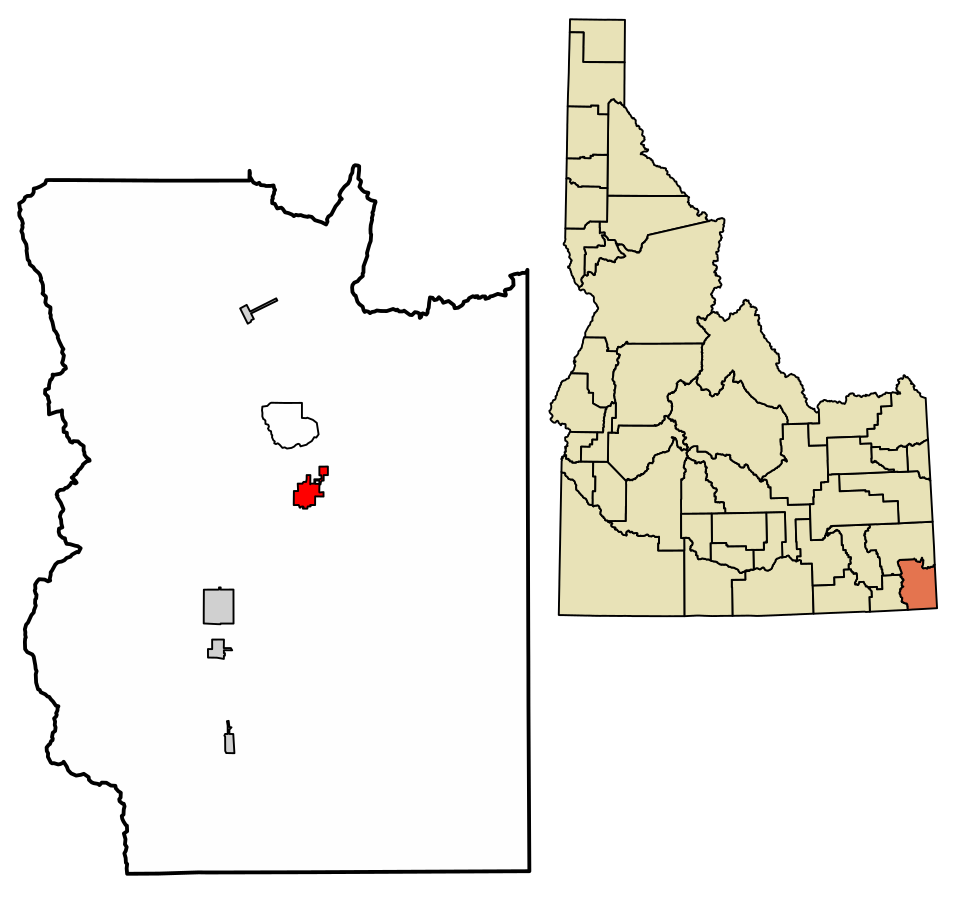 Locator map of Montpelier