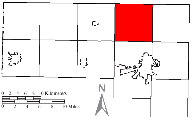 Locator map of Tiffin