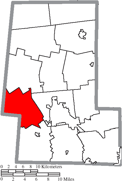 Locator map of Allen