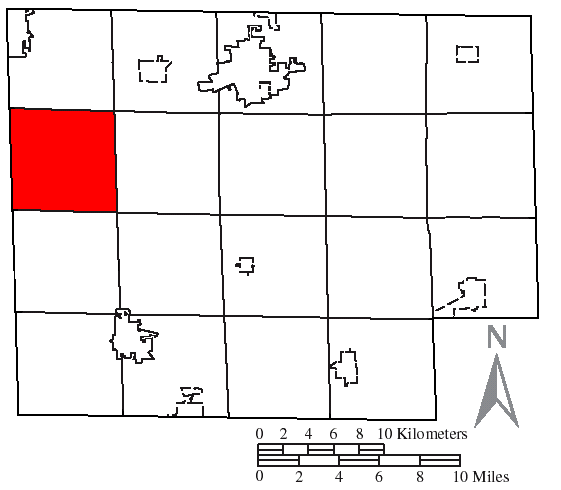 Locator map of Sherman