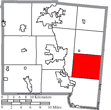 Locator map of Elizabeth