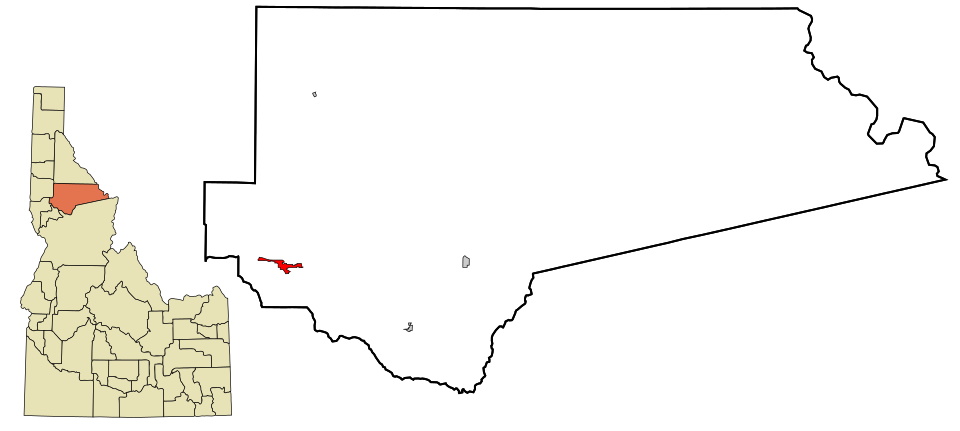 Locator map of Orofino