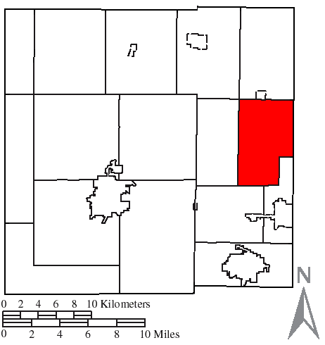 Locator map of Vernon