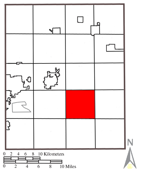Locator map of Edinburg