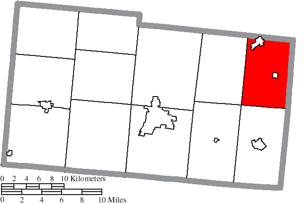 Locator map of Rush