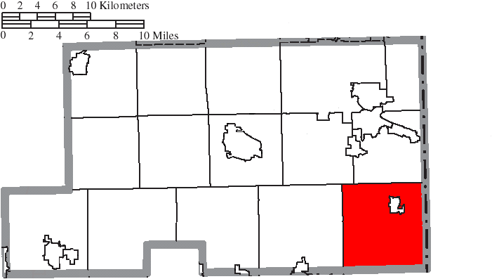 Locator map of Springfield