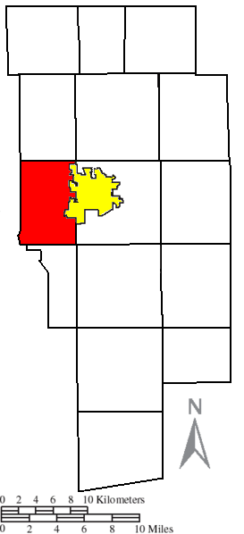 Locator map of Milton