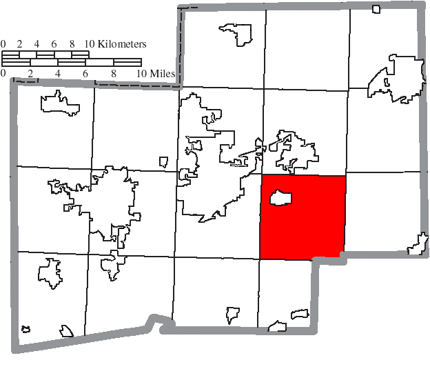 Locator map of Osnaburg