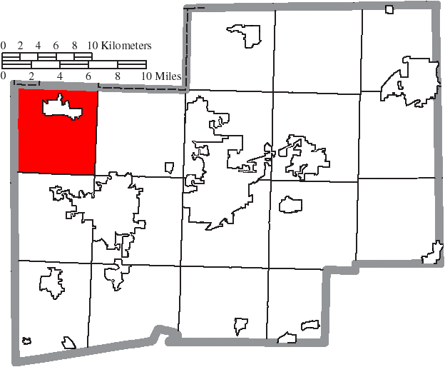 Locator map of Lawrence