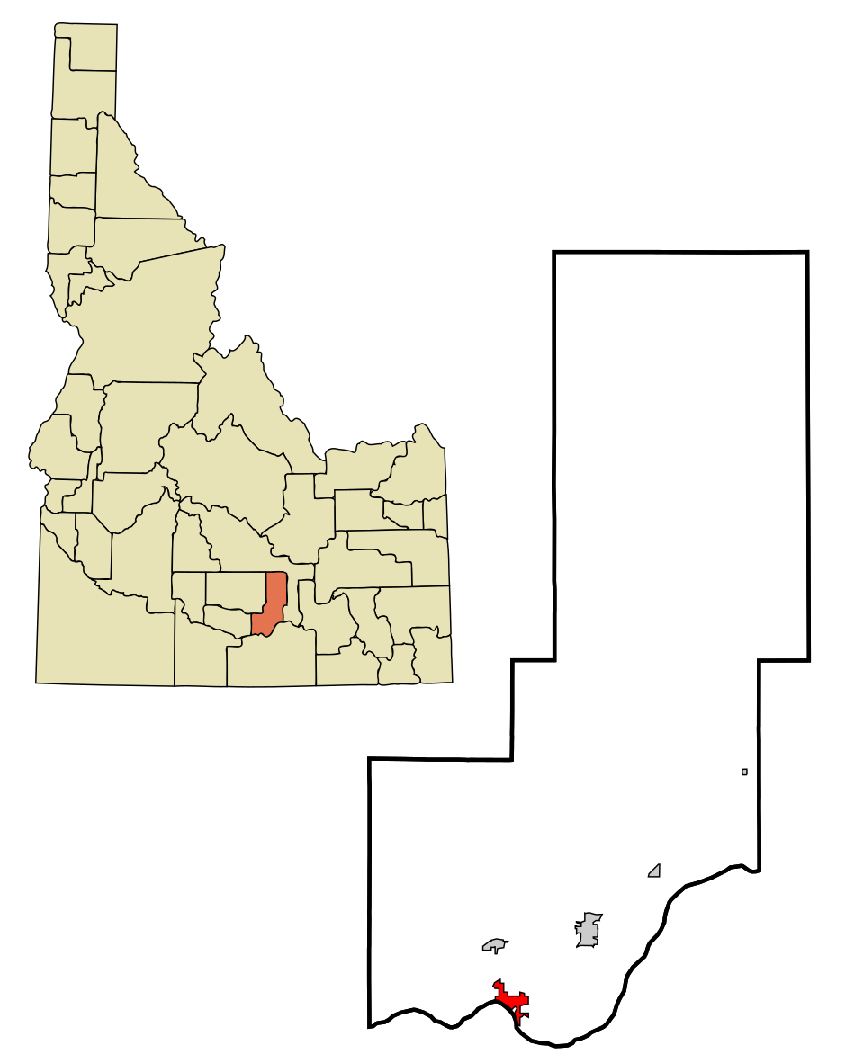 Locator map of Heyburn